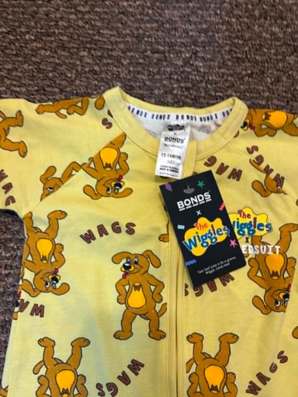 Bonds Wondersuit Wags The Dog (Size 12-18 Months)